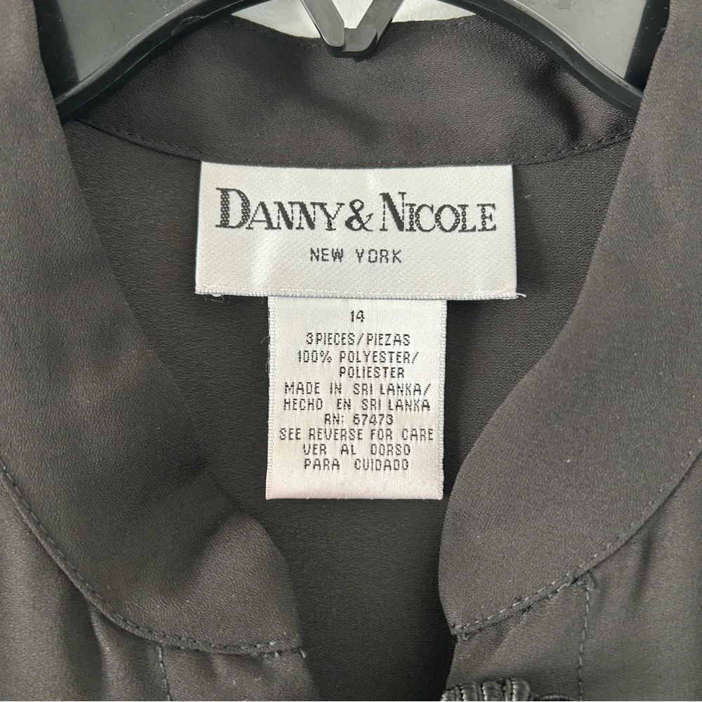 NWT Vintage 1990s-Y2K Danny & Nicole S/S Sheer Longline Blouse w/ Japanese Art - Picture 10 of 12